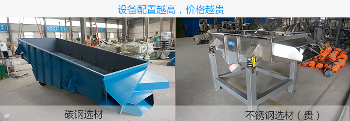  直線振動篩配置越高，價格越貴